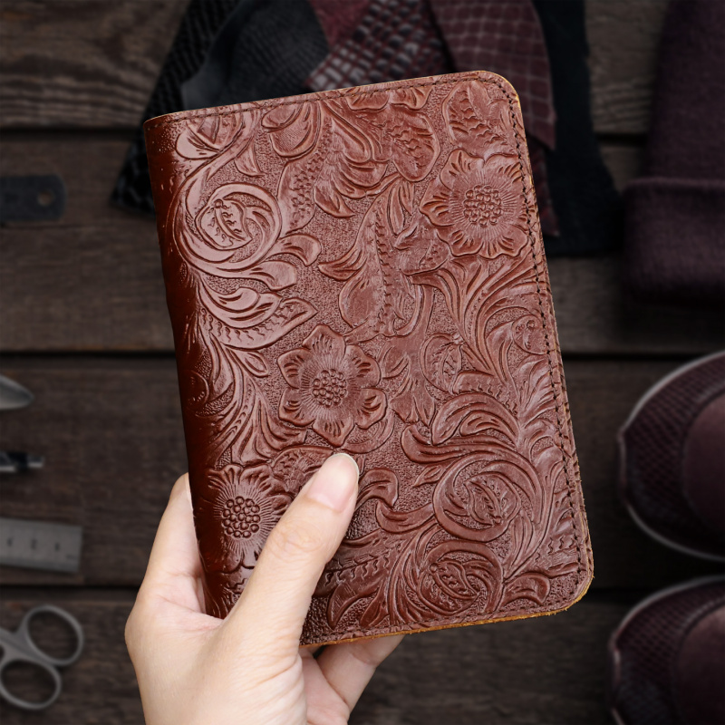 Travel Accessories Wallet - Porta-passaporte de couro genuíno, capa carteira