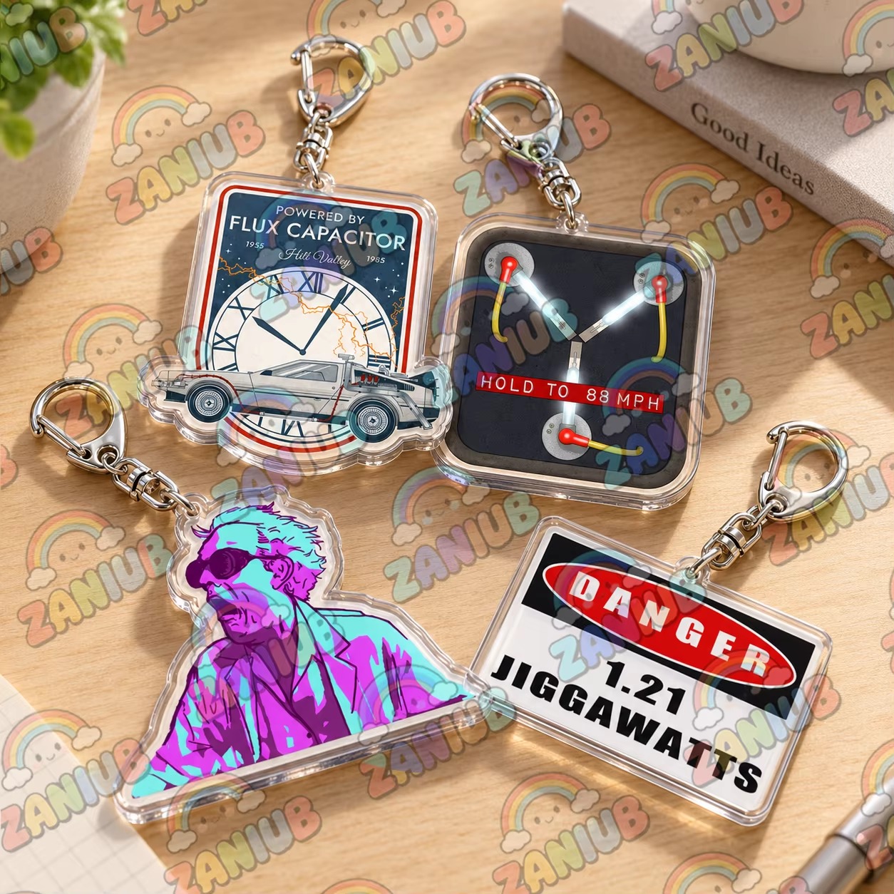 Chaveiros Retro Delorean com C - Travel Accessories Jewelry avaliação e preço