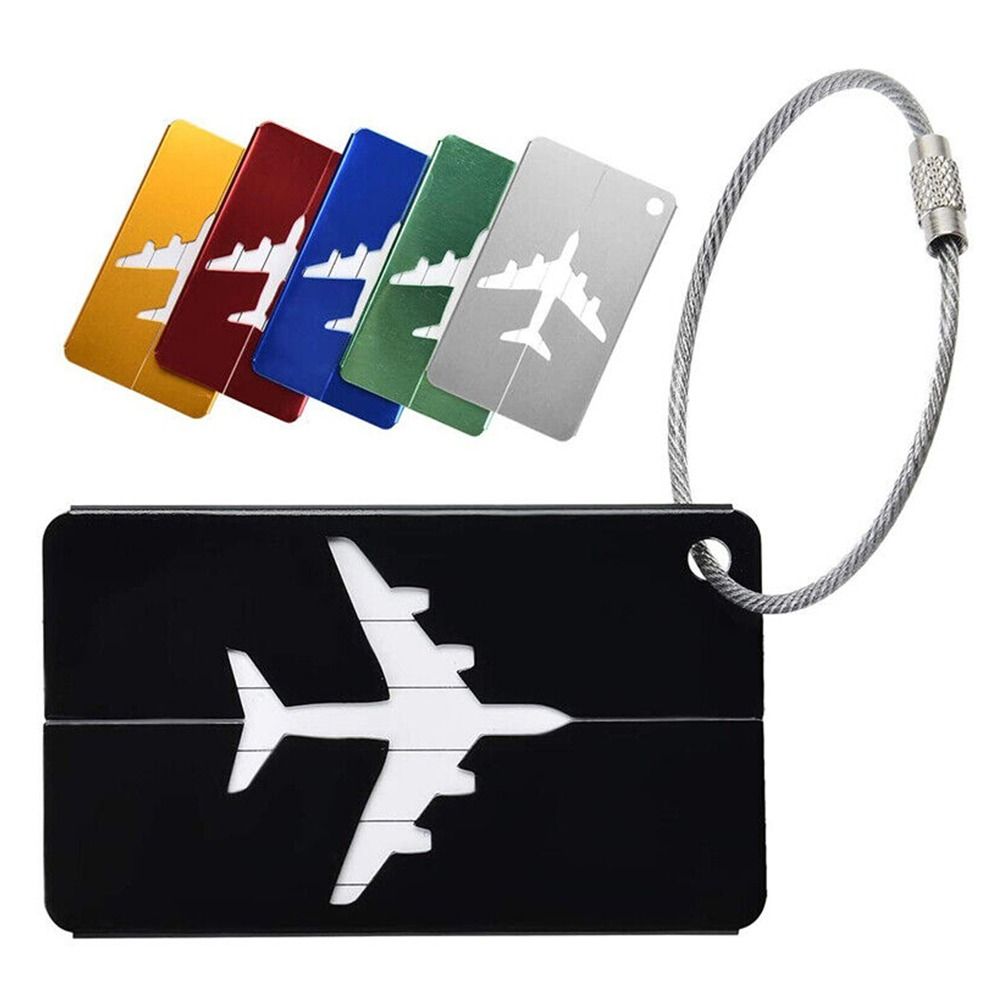 Alumínio Bagagem Tags com Cord - Travel Accessories India avaliação e preço
